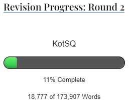 Revision Progress: Round 2 status bar at 11% complete
