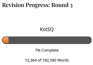 Revision Progress Round 3 progress bar showing 7 percent complete.